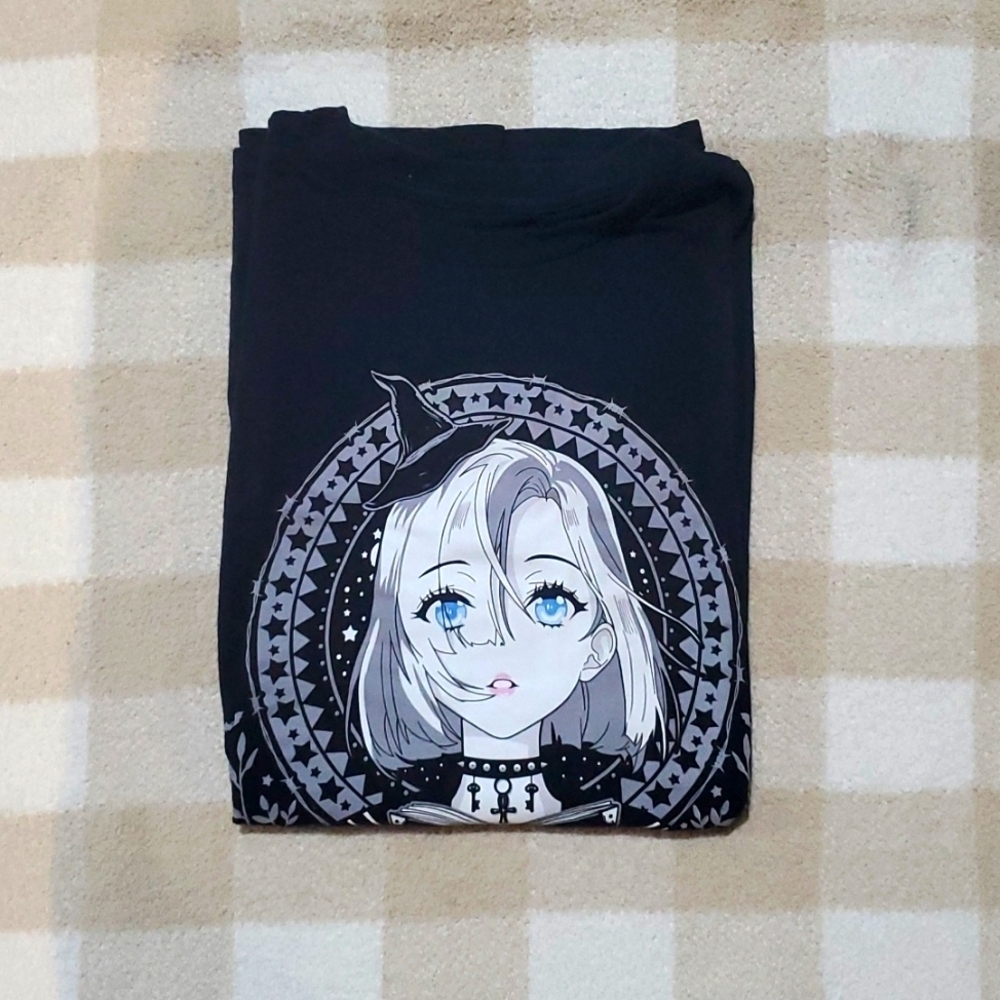 Black Graphic Short Sleeve Tee